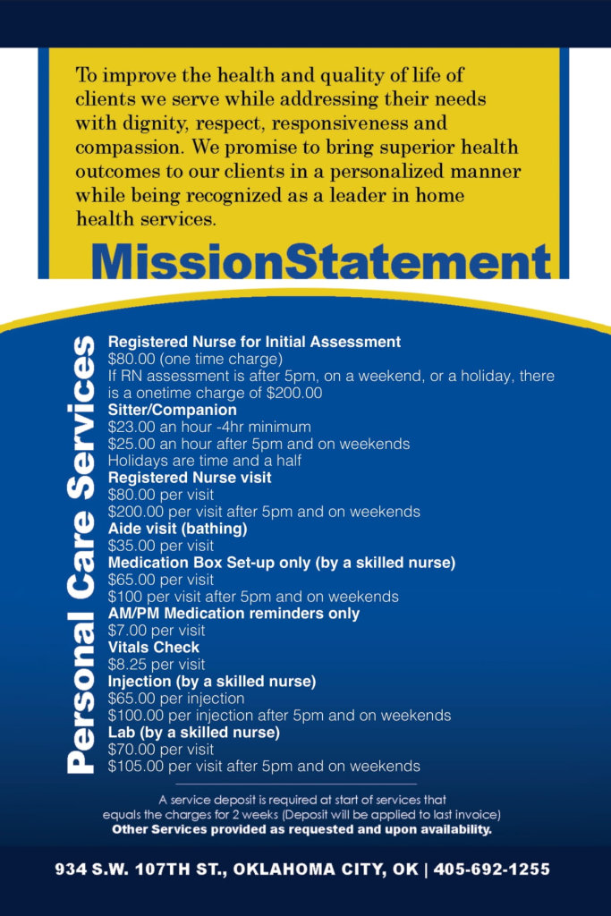 Golden Age Mission Statement Flyer